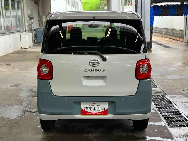 ムーヴキャンバスストライプスＧターボ両側電動スライドドア　ＬＥＤヘッドライト＆フォグランプ　シートヒーター　保温カップホルダー　電動駐車ブレーキ　バックカメラ　ステアリングスイッチ　自動追従クルコン　衝突被害軽減ブレーキ（千葉県）の中古車