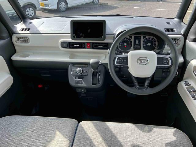 ムーヴキャンバスストライプスＧターボ両側電動スライドドア　ＬＥＤヘッドライト＆フォグランプ　シートヒーター　保温カップホルダー　電動駐車ブレーキ　バックカメラ　ステアリングスイッチ　自動追従クルコン　衝突被害軽減ブレーキ（千葉県）の中古車