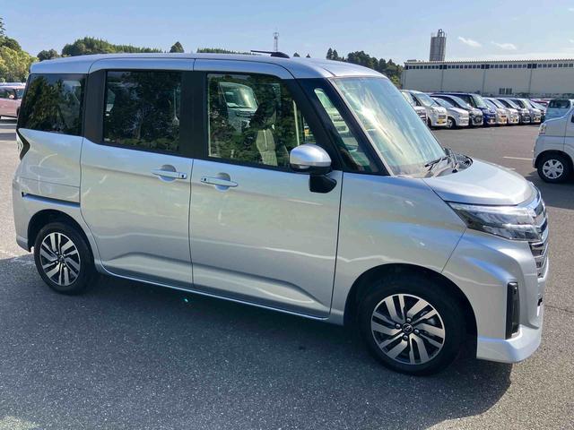 トールカスタムＧＬＥＤヘッドライト＆フォグランプ　アダプティブクルコン　１４インチアルミホイール　両側電動スライドドア　電動パーキングブレーキ　プッシュボタンスターター　コーナーセンサー　衝突被害軽減ブレーキ（千葉県）の中古車