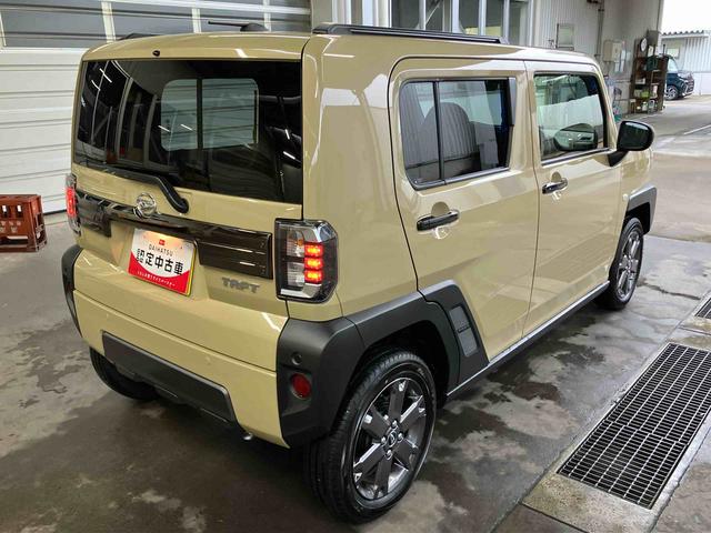 タフトGターボ ダーククロムベンチャーアダプティブクルーズコントロール/スカイフィールトップ/プッシュボタンエンジンスターター/アイドリングストップ/オートライト/コーナーセンサー/衝突回避支援システム/キーフリー/LEDヘッドライト(千葉県)の中古車