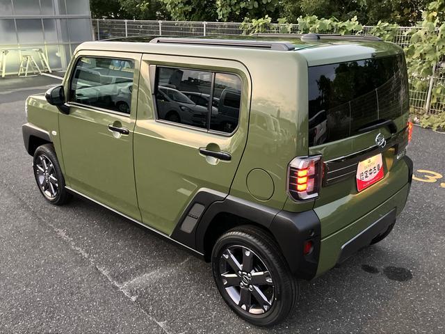 タフトＧ　ダーククロムベンチャー前後ダークガーニッシュ　ガラスルーフ　ルーフレール　１５インチアルミ　ＬＥＤヘッドライト＆フォグランプ　バックカメラ　シートヒーター　電動駐車ブレーキ　コーナーセンサー　衝突被害軽減ブレーキ（千葉県）の中古車