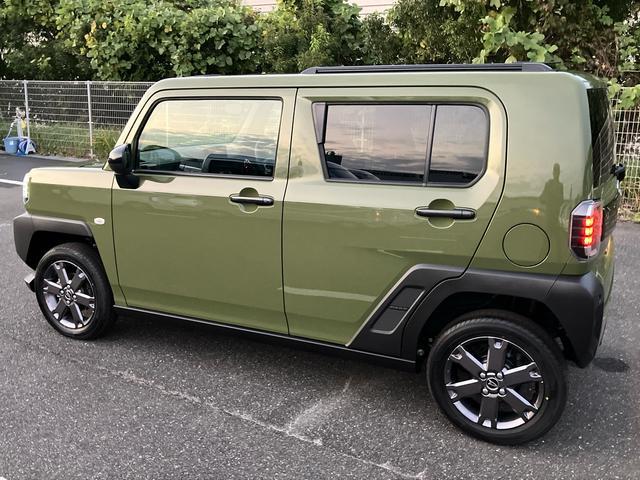 タフトＧ　ダーククロムベンチャー前後ダークガーニッシュ　ガラスルーフ　ルーフレール　１５インチアルミ　ＬＥＤヘッドライト＆フォグランプ　バックカメラ　シートヒーター　電動駐車ブレーキ　コーナーセンサー　衝突被害軽減ブレーキ（千葉県）の中古車