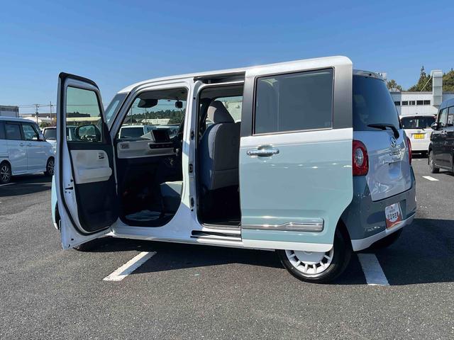 ムーヴキャンバスストライプスGターボLEDヘッドライト/両側電動スライドドア/アダプティブクルーズコントロール/コーナーセンサー/衝突回避支援システム/横滑り防止装置/オートライト/オートエアコン/電動格納ミラー/電動パーキングブレーキ(千葉県)の中古車