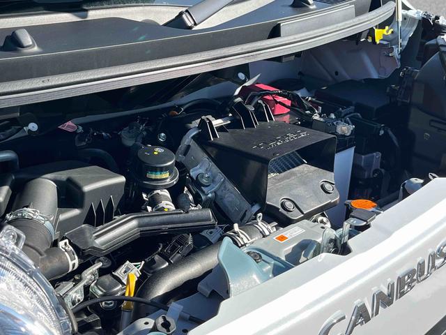 ムーヴキャンバスストライプスGターボLEDヘッドライト/両側電動スライドドア/アダプティブクルーズコントロール/コーナーセンサー/衝突回避支援システム/横滑り防止装置/オートライト/オートエアコン/電動格納ミラー/電動パーキングブレーキ(千葉県)の中古車