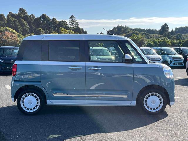 ムーヴキャンバスストライプスＧターボＬＥＤヘッドライト／両側電動スライドドア／アダプティブクルーズコントロール／コーナーセンサー／衝突回避支援システム／横滑り防止装置／オートライト／オートエアコン／電動格納ミラー／電動パーキングブレーキ（千葉県）の中古車