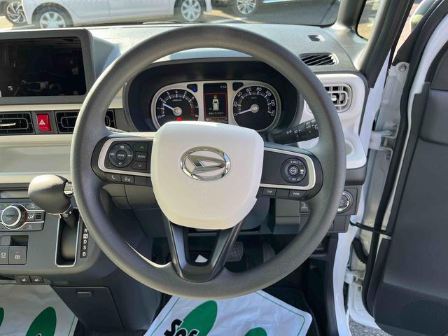 ムーヴキャンバスストライプスＧターボＬＥＤヘッドライト／両側電動スライドドア／アダプティブクルーズコントロール／コーナーセンサー／衝突回避支援システム／横滑り防止装置／オートライト／オートエアコン／電動格納ミラー／電動パーキングブレーキ（千葉県）の中古車