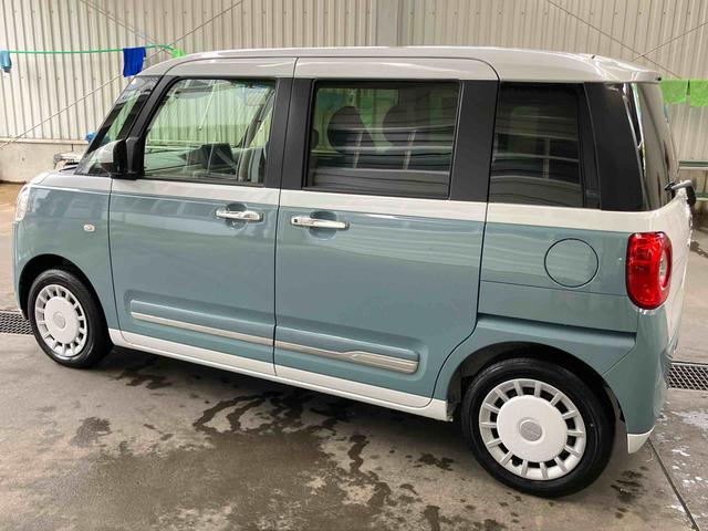 ムーヴキャンバスストライプスG両側電動スライドドア LEDヘッドライト&フォグランプ シートヒーター 保温カップホルダー 電動駐車ブレーキ バックカメラ ステアリングスイッチ コーナーセンサー 衝突被害軽減ブレーキ(千葉県)の中古車