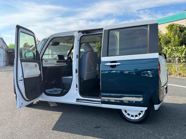 ムーヴキャンバスストライプスＧターボＬＥＤヘッドライト／両側電動スライドドア／アダプティブクルーズコントロール／コーナーセンサー／衝突回避支援システム／横滑り防止装置／オートライト／オートエアコン／電動格納ミラー／電動パーキングブレーキ（千葉県）の中古車