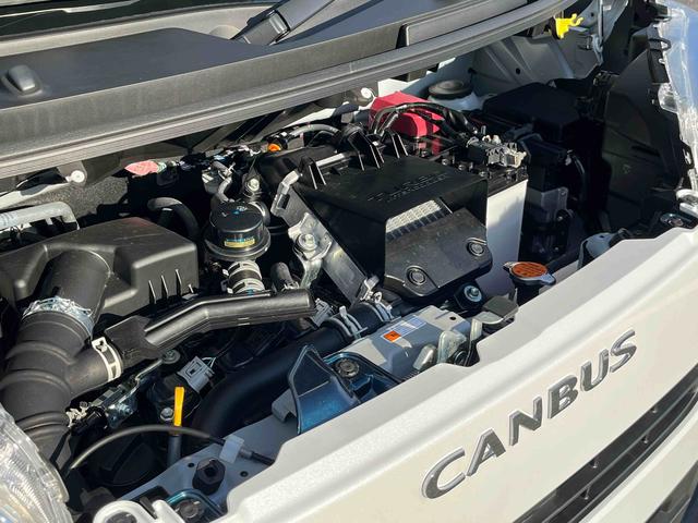 ムーヴキャンバスストライプスＧターボＬＥＤヘッドライト／両側電動スライドドア／アダプティブクルーズコントロール／コーナーセンサー／衝突回避支援システム／横滑り防止装置／オートライト／オートエアコン／電動格納ミラー／電動パーキングブレーキ（千葉県）の中古車