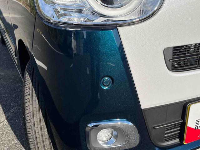 ムーヴキャンバスストライプスＧターボＬＥＤヘッドライト／両側電動スライドドア／アダプティブクルーズコントロール／コーナーセンサー／衝突回避支援システム／横滑り防止装置／オートライト／オートエアコン／電動格納ミラー／電動パーキングブレーキ（千葉県）の中古車