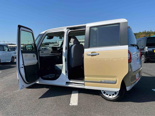 ムーヴキャンバスストライプスＧターボＬＥＤヘッドライト／両側電動スライドドア／アダプティブクルーズコントロール／コーナーセンサー／衝突回避支援システム／横滑り防止装置／オートライト／オートエアコン／電動格納ミラー／電動パーキングブレーキ（千葉県）の中古車