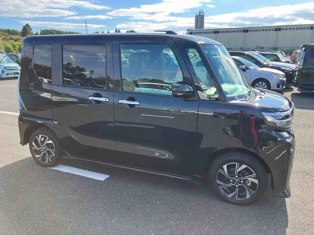 タントカスタムＸバックカメラ　両側電動スライドドア　１４インチアルミ　ＬＥＤヘッド＆フォグランプ　シートヒーター　電動駐車ブレーキ　オートライト　上下２段調節式デッキボード　コーナーセンサー　衝突被害軽減ブレーキ（千葉県）の中古車