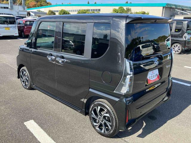 タントカスタムＸバックカメラ　両側電動スライドドア　１４インチアルミ　ＬＥＤヘッド＆フォグランプ　シートヒーター　電動駐車ブレーキ　オートライト　上下２段調節式デッキボード　コーナーセンサー　衝突被害軽減ブレーキ（千葉県）の中古車