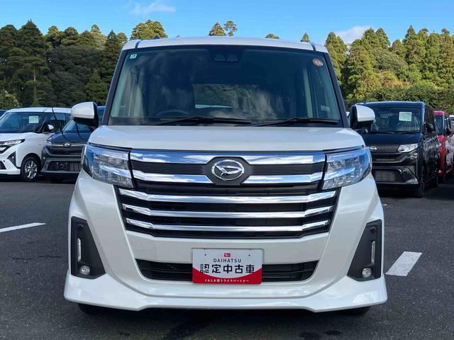 トールカスタムＧＬＥＤヘッドライト＆フォグランプ　アダプティブクルコン　１４インチアルミホイール　両側電動スライドドア　電動パーキングブレーキ　プッシュボタンスターター　コーナーセンサー　衝突被害軽減ブレーキ（千葉県）の中古車