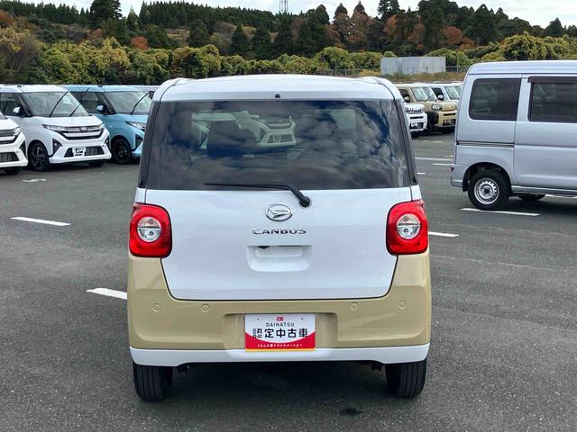 ムーヴキャンバスストライプスＧターボＬＥＤヘッドライト／両側電動スライドドア／アダプティブクルーズコントロール／コーナーセンサー／衝突回避支援システム／横滑り防止装置／オートライト／オートエアコン／電動格納ミラー／電動パーキングブレーキ（千葉県）の中古車