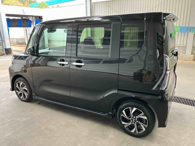 タントカスタムＸバックカメラ　両側電動スライドドア　１４インチアルミ　ＬＥＤヘッド＆フォグランプ　シートヒーター　電動駐車ブレーキ　オートライト　上下２段調節式デッキボード　コーナーセンサー　衝突被害軽減ブレーキ（千葉県）の中古車