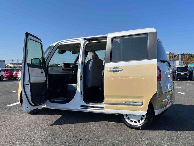 ムーヴキャンバスストライプスＧターボＬＥＤヘッドライト／両側電動スライドドア／アダプティブクルーズコントロール／コーナーセンサー／衝突回避支援システム／横滑り防止装置／オートライト／オートエアコン／電動格納ミラー／電動パーキングブレーキ（千葉県）の中古車