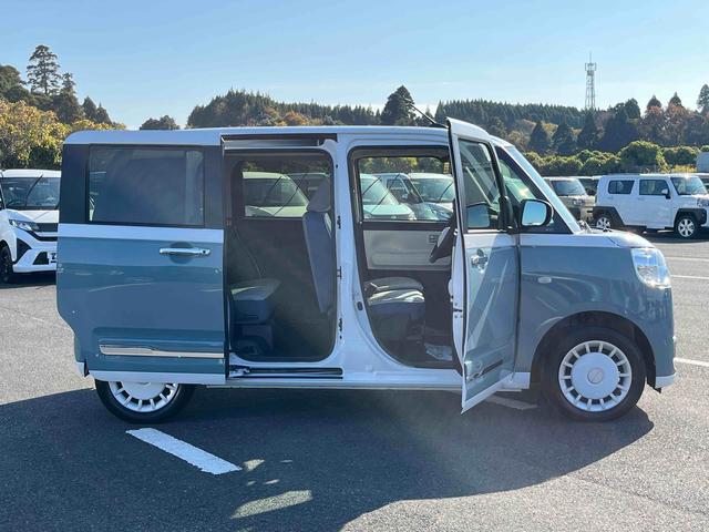 ムーヴキャンバスストライプスＧターボＬＥＤヘッドライト／両側電動スライドドア／アダプティブクルーズコントロール／コーナーセンサー／衝突回避支援システム／横滑り防止装置／オートライト／オートエアコン／電動格納ミラー／電動パーキングブレーキ（千葉県）の中古車