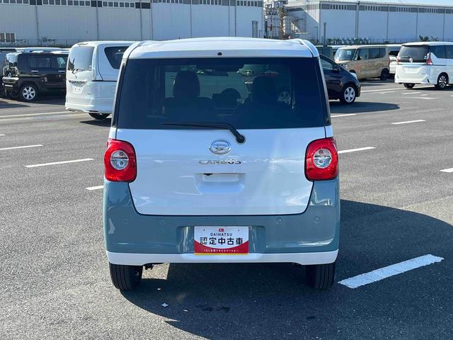 ムーヴキャンバスストライプスＧターボＬＥＤヘッドライト／両側電動スライドドア／アダプティブクルーズコントロール／コーナーセンサー／衝突回避支援システム／横滑り防止装置／オートライト／オートエアコン／電動格納ミラー／電動パーキングブレーキ（千葉県）の中古車