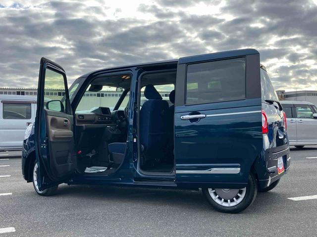 ムーヴキャンバスセオリーGターボLEDヘッドライト/両側電動スライドドア/アダプティブクルーズコントロール/コーナーセンサー/衝突回避支援システム/横滑り防止装置/オートライト/オートエアコン/電動格納ミラー/電動パーキングブレーキ(千葉県)の中古車