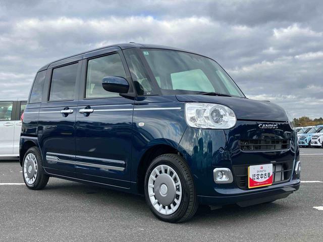 ムーヴキャンバスセオリーＧターボＬＥＤヘッドライト／両側電動スライドドア／アダプティブクルーズコントロール／コーナーセンサー／衝突回避支援システム／横滑り防止装置／オートライト／オートエアコン／電動格納ミラー／電動パーキングブレーキ（千葉県）の中古車