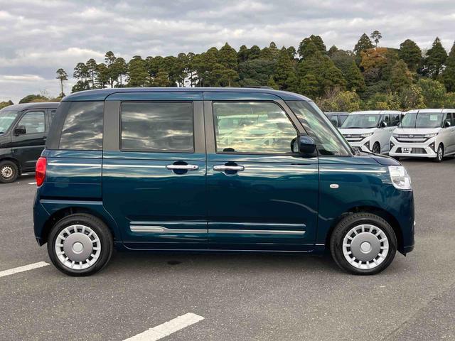 ムーヴキャンバスセオリーＧターボＬＥＤヘッドライト／両側電動スライドドア／アダプティブクルーズコントロール／コーナーセンサー／衝突回避支援システム／横滑り防止装置／オートライト／オートエアコン／電動格納ミラー／電動パーキングブレーキ（千葉県）の中古車