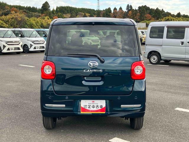 ムーヴキャンバスセオリーＧターボＬＥＤヘッドライト／両側電動スライドドア／アダプティブクルーズコントロール／コーナーセンサー／衝突回避支援システム／横滑り防止装置／オートライト／オートエアコン／電動格納ミラー／電動パーキングブレーキ（千葉県）の中古車