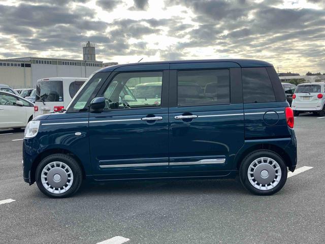 ムーヴキャンバスセオリーＧターボＬＥＤヘッドライト／両側電動スライドドア／アダプティブクルーズコントロール／コーナーセンサー／衝突回避支援システム／横滑り防止装置／オートライト／オートエアコン／電動格納ミラー／電動パーキングブレーキ（千葉県）の中古車