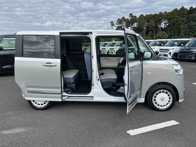 ムーヴキャンバスストライプスGターボLEDヘッドライト/両側電動スライドドア/アダプティブクルーズコントロール/コーナーセンサー/衝突回避支援システム/横滑り防止装置/オートライト/オートエアコン/電動格納ミラー/電動パーキングブレーキ(千葉県)の中古車