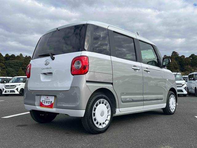 ムーヴキャンバスストライプスGターボLEDヘッドライト/両側電動スライドドア/アダプティブクルーズコントロール/コーナーセンサー/衝突回避支援システム/横滑り防止装置/オートライト/オートエアコン/電動格納ミラー/電動パーキングブレーキ(千葉県)の中古車