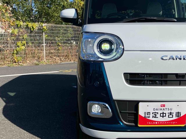 ムーヴキャンバスストライプスGターボLEDヘッドライト/両側電動スライドドア/アダプティブクルーズコントロール/コーナーセンサー/衝突回避支援システム/横滑り防止装置/オートライト/オートエアコン/電動格納ミラー/電動パーキングブレーキ(千葉県)の中古車