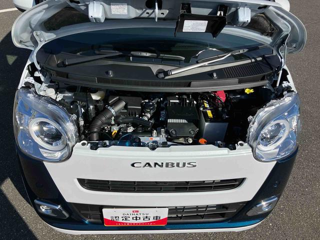 ムーヴキャンバスストライプスGターボLEDヘッドライト/両側電動スライドドア/アダプティブクルーズコントロール/コーナーセンサー/衝突回避支援システム/横滑り防止装置/オートライト/オートエアコン/電動格納ミラー/電動パーキングブレーキ(千葉県)の中古車