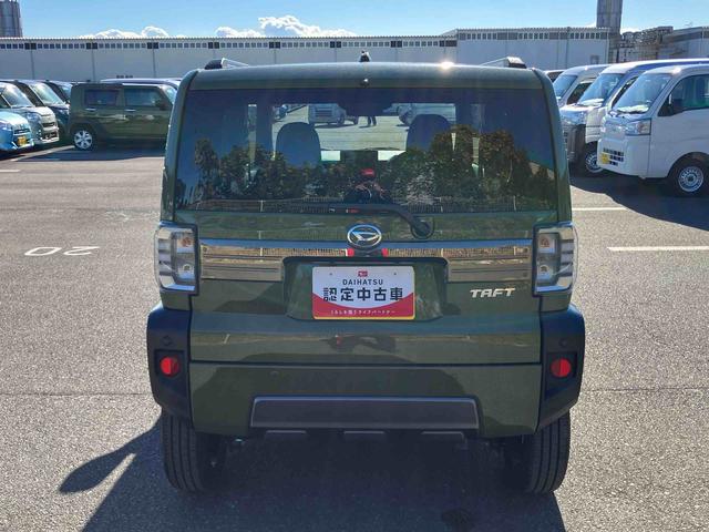 タフトＧターボ　ダーククロムベンチャー前後ダークガーニッシュ　ガラスルーフ　ルーフレール　１５インチアルミ　ＬＥＤヘッドライト＆フォグランプ　バックカメラ　シートヒーター　電動駐車ブレーキ　自動追従クルコン　衝突被害軽減ブレーキ（千葉県）の中古車