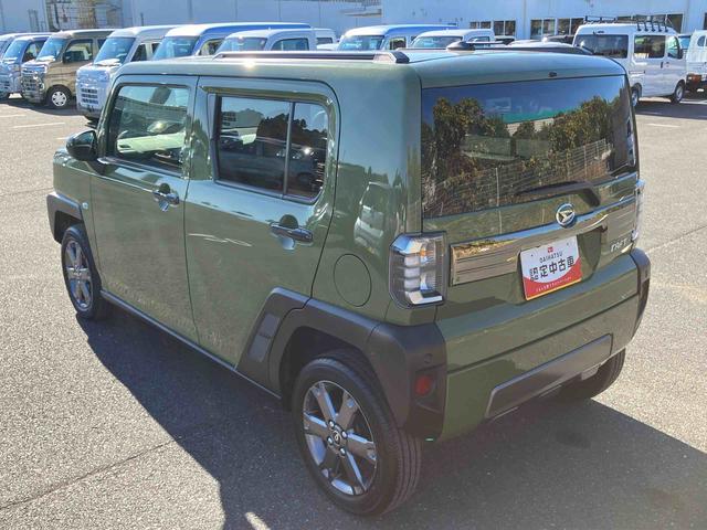 タフトＧターボ　ダーククロムベンチャー前後ダークガーニッシュ　ガラスルーフ　ルーフレール　１５インチアルミ　ＬＥＤヘッドライト＆フォグランプ　バックカメラ　シートヒーター　電動駐車ブレーキ　自動追従クルコン　衝突被害軽減ブレーキ（千葉県）の中古車