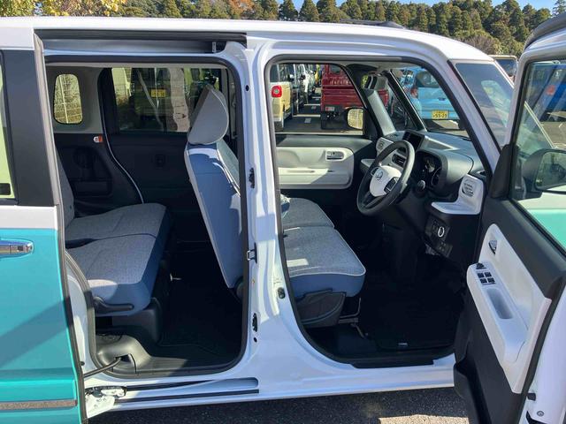 ムーヴキャンバスストライプスGターボ両側電動スライドドア LEDヘッドライト&フォグランプ シートヒーター 保温カップホルダー 電動駐車ブレーキ バックカメラ ステアリングスイッチ 自動追従クルコン 衝突被害軽減ブレーキ(千葉県)の中古車