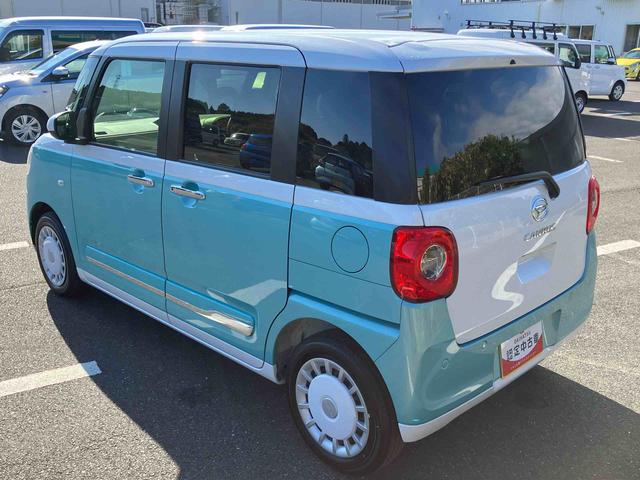 ムーヴキャンバスストライプスGターボ両側電動スライドドア LEDヘッドライト&フォグランプ シートヒーター 保温カップホルダー 電動駐車ブレーキ バックカメラ ステアリングスイッチ 自動追従クルコン 衝突被害軽減ブレーキ(千葉県)の中古車