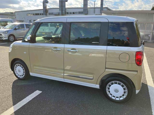 ムーヴキャンバスストライプスGターボ両側電動スライドドア LEDヘッドライト&フォグランプ シートヒーター 保温カップホルダー 電動駐車ブレーキ バックカメラ ステアリングスイッチ 自動追従クルコン 衝突被害軽減ブレーキ(千葉県)の中古車