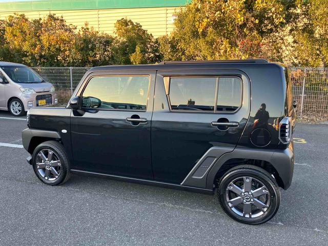 タフトGターボ ダーククロムベンチャー前後専用ガーニッシュ ガラスルーフ ルーフレール 15インチアルミ LEDヘッドライト&フォグランプ バックカメラ シートヒーター 電動駐車ブレーキ 自動追従クルコン 衝突被害軽減ブレーキ(千葉県)の中古車