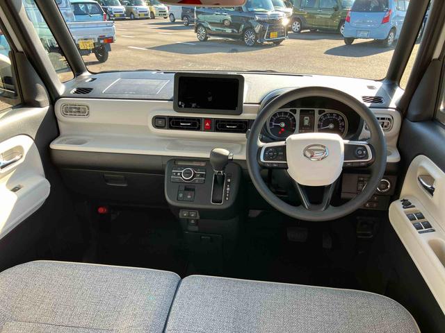 ムーヴキャンバスストライプスＧターボ両側電動スライドドア　ＬＥＤヘッドライト＆フォグランプ　シートヒーター　保温カップホルダー　電動駐車ブレーキ　バックカメラ　ステアリングスイッチ　自動追従クルコン　衝突被害軽減ブレーキ（千葉県）の中古車