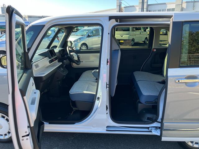 ムーヴキャンバスストライプスＧターボ両側電動スライドドア　ＬＥＤヘッドライト＆フォグランプ　シートヒーター　保温カップホルダー　電動駐車ブレーキ　バックカメラ　ステアリングスイッチ　自動追従クルコン　衝突被害軽減ブレーキ（千葉県）の中古車