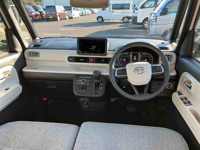 ムーヴキャンバスストライプスＧターボ両側電動スライドドア　ＬＥＤヘッドライト＆フォグランプ　シートヒーター　保温カップホルダー　電動駐車ブレーキ　バックカメラ　ステアリングスイッチ　自動追従クルコン　衝突被害軽減ブレーキ（千葉県）の中古車