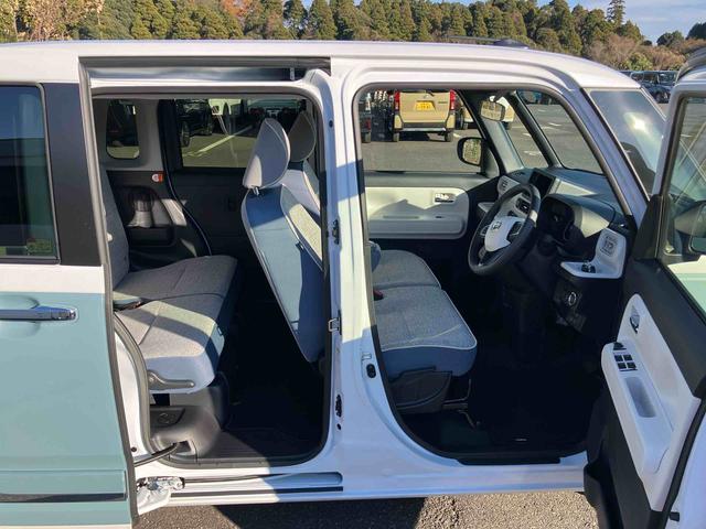 ムーヴキャンバスストライプスＧターボ両側電動スライドドア　ＬＥＤヘッドライト＆フォグランプ　シートヒーター　保温カップホルダー　電動駐車ブレーキ　バックカメラ　ステアリングスイッチ　自動追従クルコン　衝突被害軽減ブレーキ（千葉県）の中古車