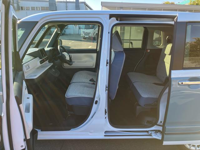 ムーヴキャンバスストライプスＧターボ両側電動スライドドア　ＬＥＤヘッドライト＆フォグランプ　シートヒーター　保温カップホルダー　電動駐車ブレーキ　バックカメラ　ステアリングスイッチ　自動追従クルコン　衝突被害軽減ブレーキ（千葉県）の中古車