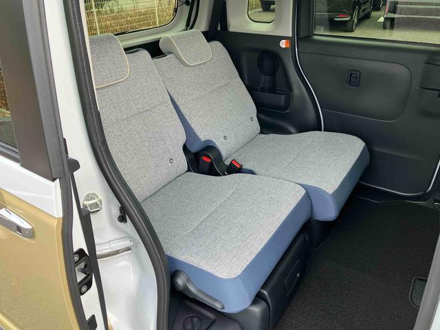 ムーヴキャンバスストライプスＧターボ両側電動スライドドア　ＬＥＤヘッドライト＆フォグランプ　シートヒーター　保温カップホルダー　電動駐車ブレーキ　バックカメラ　ステアリングスイッチ　自動追従クルコン　衝突被害軽減ブレーキ（千葉県）の中古車