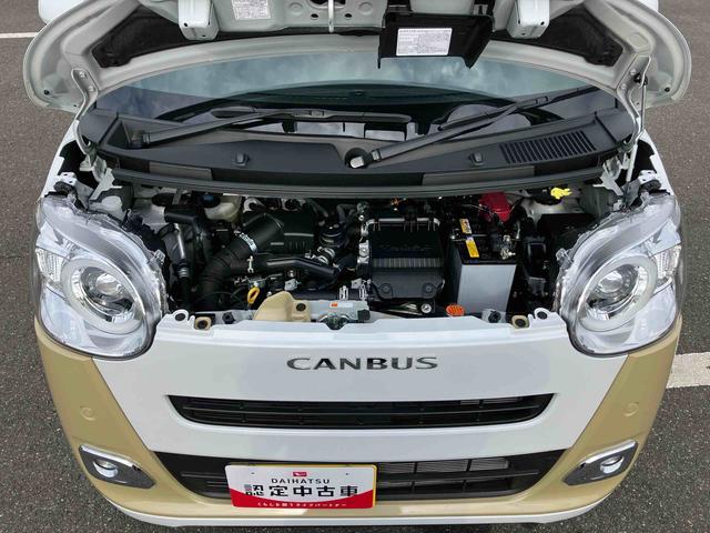 ムーヴキャンバスストライプスＧターボ両側電動スライドドア　ＬＥＤヘッドライト＆フォグランプ　シートヒーター　保温カップホルダー　電動駐車ブレーキ　バックカメラ　ステアリングスイッチ　自動追従クルコン　衝突被害軽減ブレーキ（千葉県）の中古車