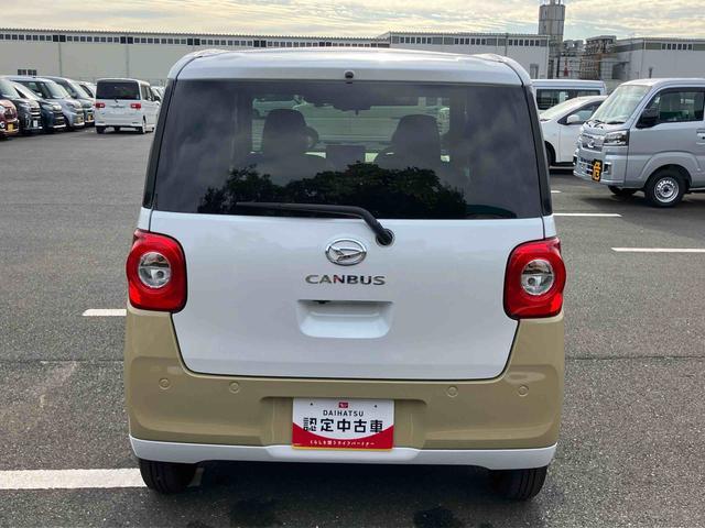 ムーヴキャンバスストライプスＧターボ両側電動スライドドア　ＬＥＤヘッドライト＆フォグランプ　シートヒーター　保温カップホルダー　電動駐車ブレーキ　バックカメラ　ステアリングスイッチ　自動追従クルコン　衝突被害軽減ブレーキ（千葉県）の中古車