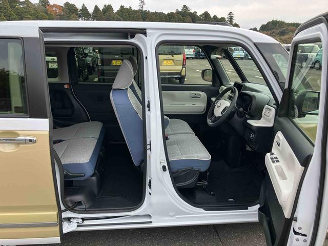 ムーヴキャンバスストライプスＧターボ両側電動スライドドア　ＬＥＤヘッドライト＆フォグランプ　シートヒーター　保温カップホルダー　電動駐車ブレーキ　バックカメラ　ステアリングスイッチ　自動追従クルコン　衝突被害軽減ブレーキ（千葉県）の中古車