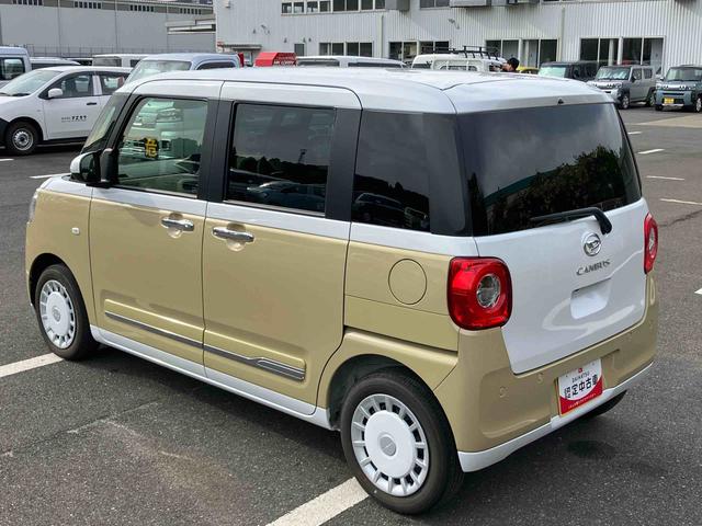 ムーヴキャンバスストライプスＧターボ両側電動スライドドア　ＬＥＤヘッドライト＆フォグランプ　シートヒーター　保温カップホルダー　電動駐車ブレーキ　バックカメラ　ステアリングスイッチ　自動追従クルコン　衝突被害軽減ブレーキ（千葉県）の中古車