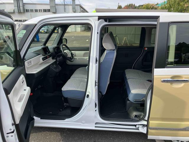 ムーヴキャンバスストライプスＧターボ両側電動スライドドア　ＬＥＤヘッドライト＆フォグランプ　シートヒーター　保温カップホルダー　電動駐車ブレーキ　バックカメラ　ステアリングスイッチ　自動追従クルコン　衝突被害軽減ブレーキ（千葉県）の中古車