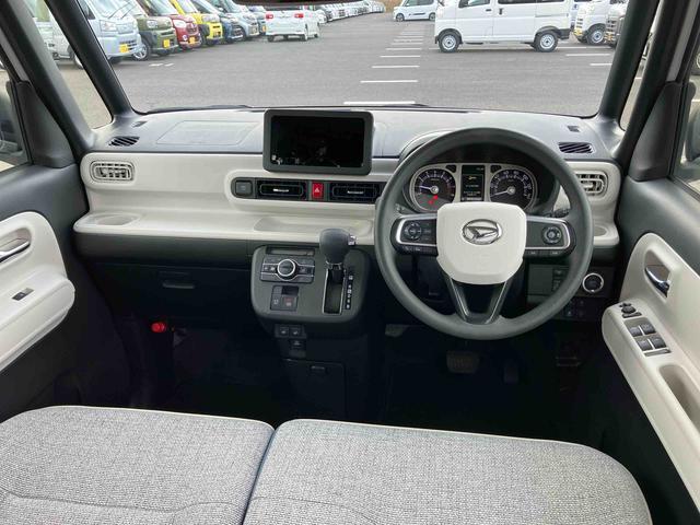 ムーヴキャンバスストライプスＧターボ両側電動スライドドア　ＬＥＤヘッドライト＆フォグランプ　シートヒーター　保温カップホルダー　電動駐車ブレーキ　バックカメラ　ステアリングスイッチ　自動追従クルコン　衝突被害軽減ブレーキ（千葉県）の中古車